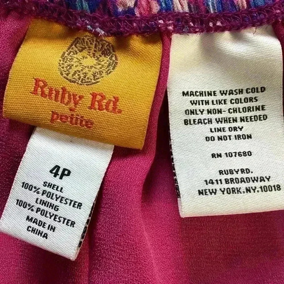 Ruby Rd Multi Colored Boho Maxi Skirt Size 4P - Picture 10 of 10